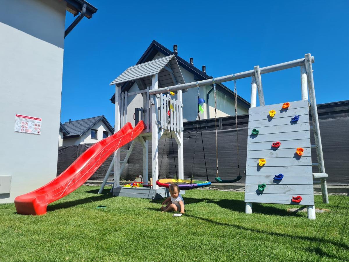 Domki Rajski Wypoczynek Z Basenem Jastrzębia Góra Dış mekan fotoğraf
